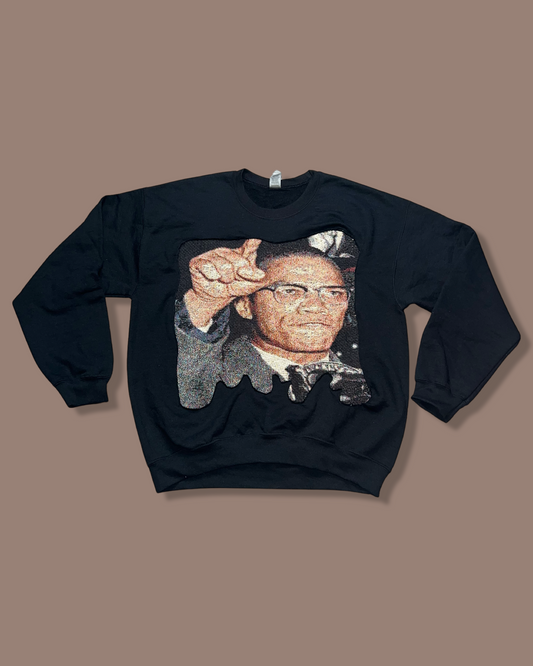 Malcolm X Tapestry Sweatshirt (L)
