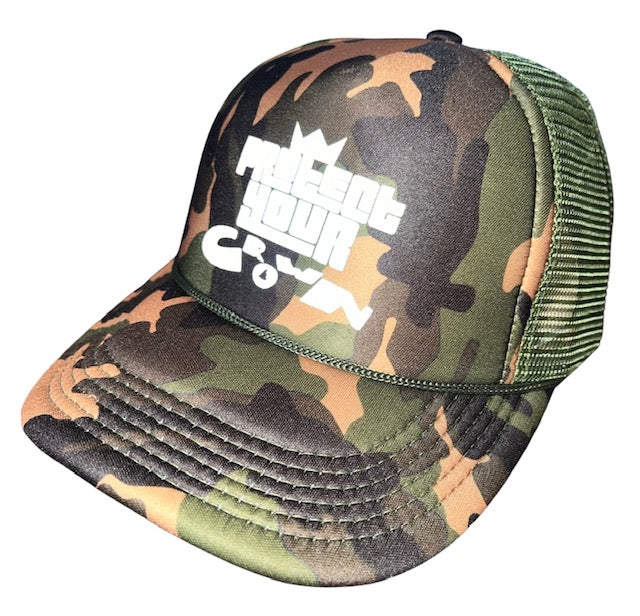 Protect Your Crown Camouflage foam trucker hat