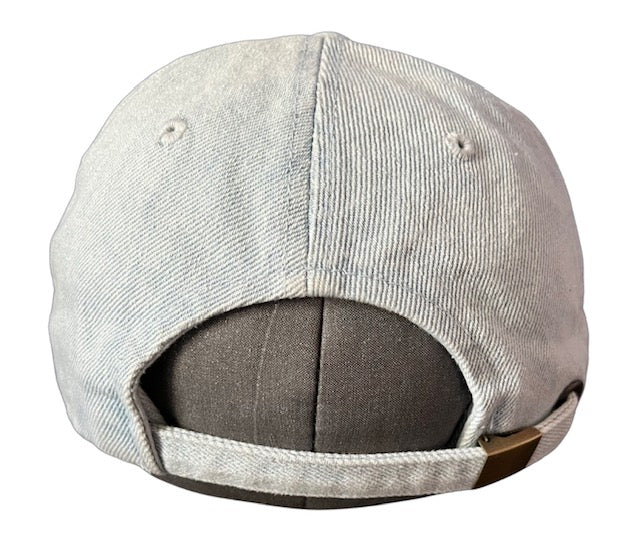 Black Friends Distressed Denim light reflective hat