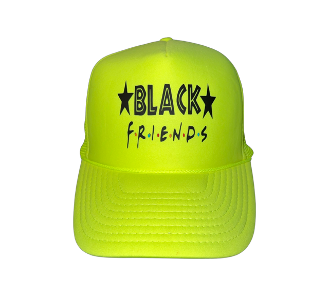 Black Friends foam trucker hat