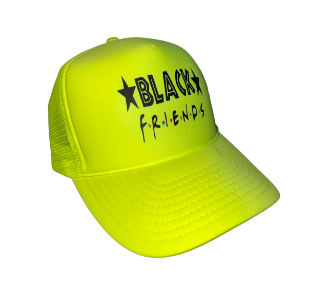 Black Friends foam trucker hat