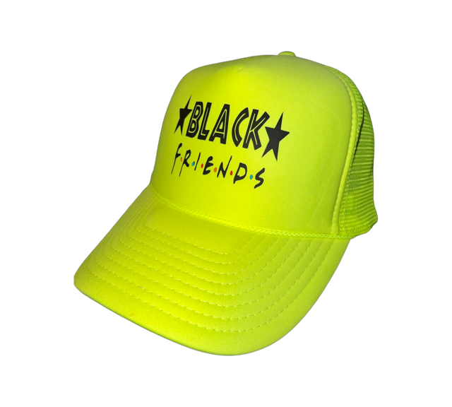 Black Friends foam trucker hat