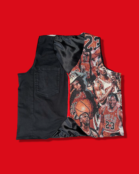 Michael Jordan tapestry vest (L)