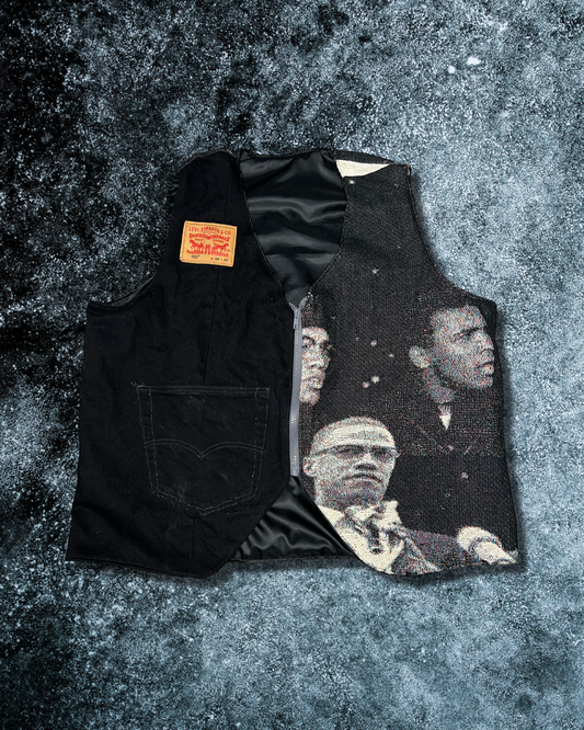 Malcolm X Tapestry vest (L)