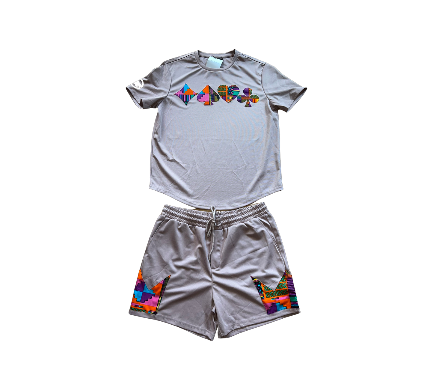 Deck Of Cards Tee And Crowns Shorts Set