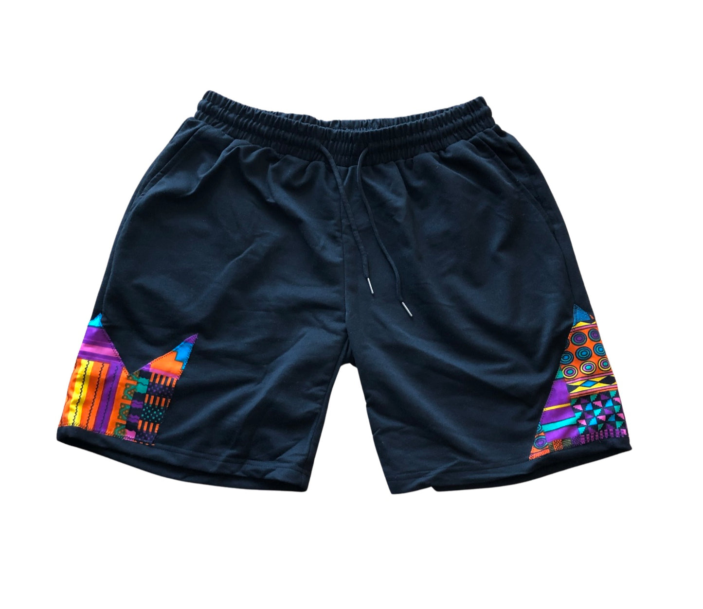 Crowns and Pyramids drawstring shorts