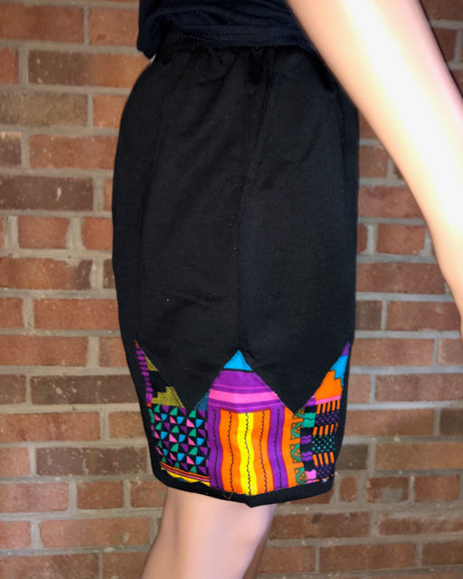 Crowns and Pyramids drawstring shorts