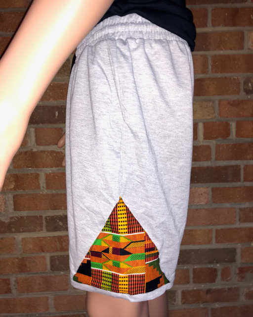 Crowns and Pyramids drawstring shorts